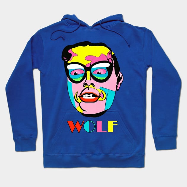 WOLF Pop Art Surreal Magic Human | Big Boss Hoodie by Tiger Picasso